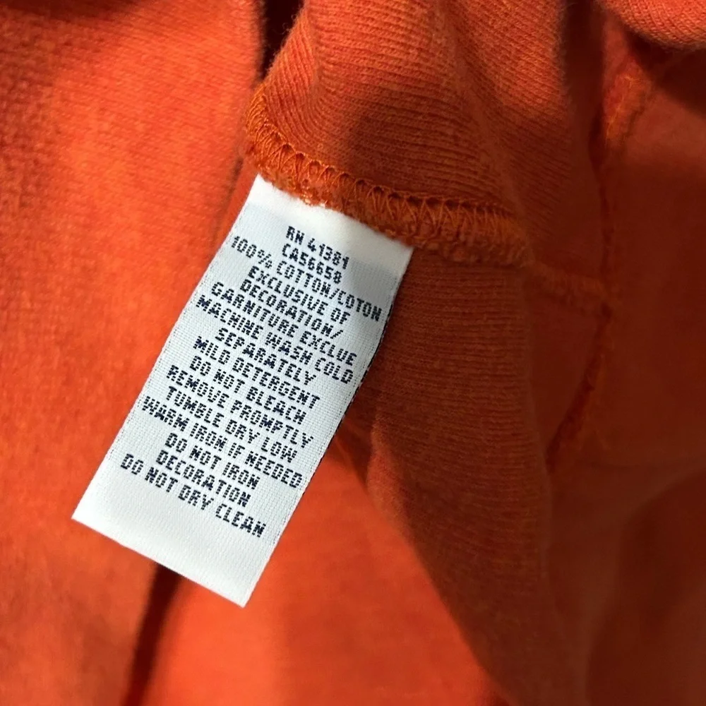 Polo Ralph Lauren Mens  Shawl Neck Cotton Sweater Orange green pony